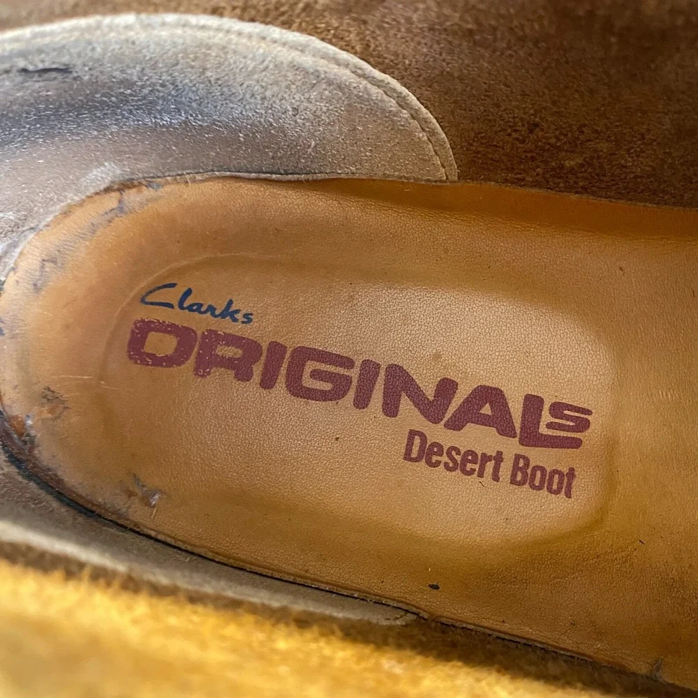 CLARKS Originals Desert Boot Brown‎ Leather Men's Size 10,Comfort,Ankle